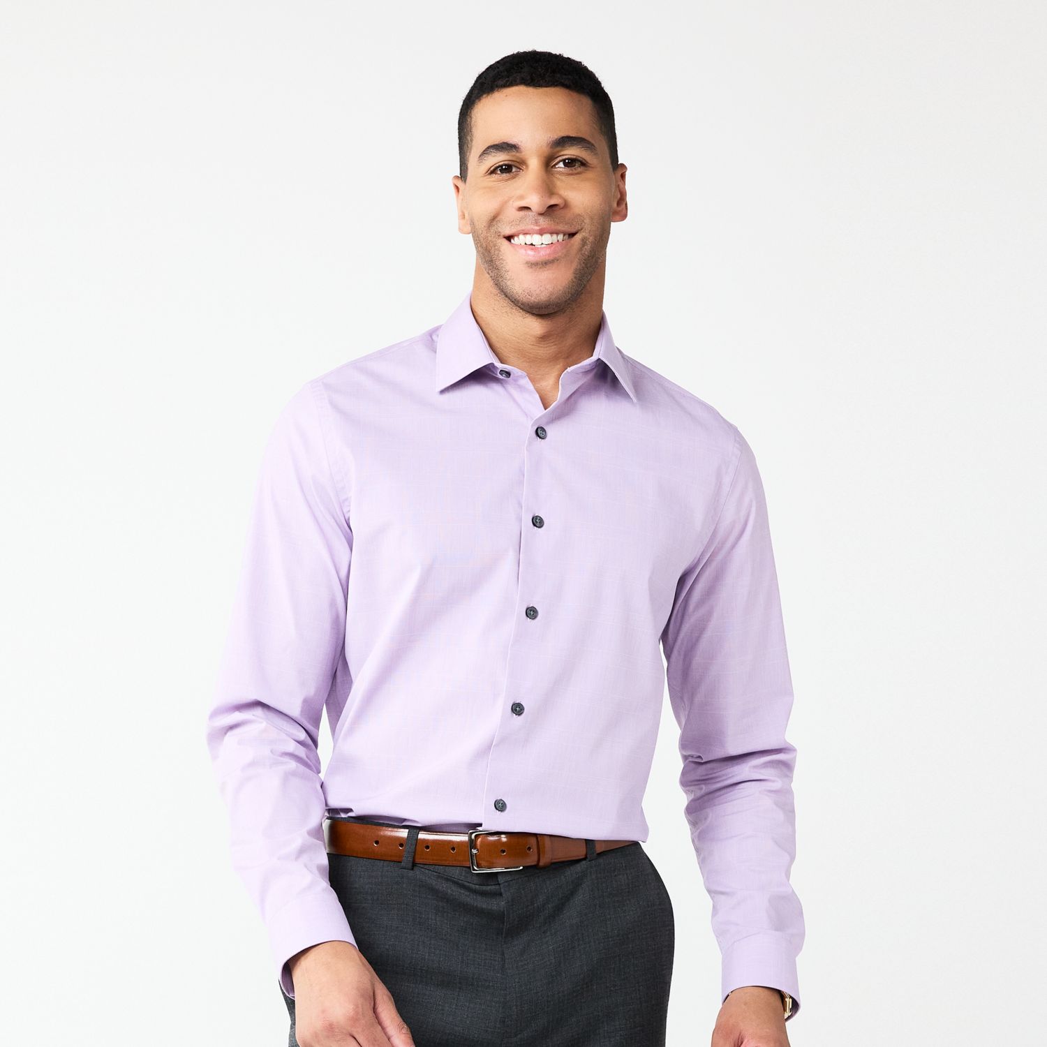 Purple collar shirt online mens