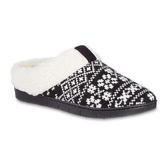 isotoner Memory Foam Heritage Fairisle Knit Hoodback Women's Slippers