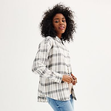 Juniors' SO® Oversized Shirt