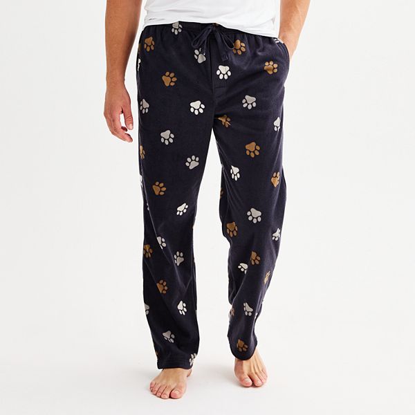 Men's Sonoma Goods For Life® Microfleece Pajama Pants - Dog Paw Navy (S)