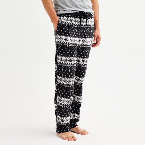 Men's Sonoma Goods For Life® Microfleece Pajama Pants - Sleepy Black (S)