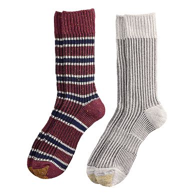 Men's GOLDTOE® 2-Pack Horizon Textured Crew Socks