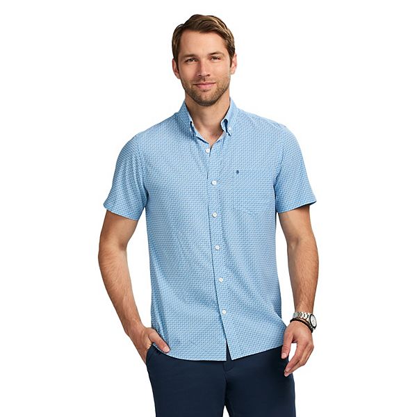 Men's IZOD Breeze Woven Short Sleeve Button Down Shirt