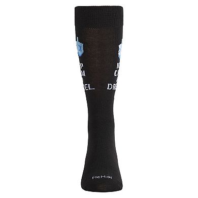 Men's Keep Calm And Dreidel On Hanukkah Novelty Crew Sock