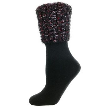 Manchester Fleece-Lined Wide Cuff Crew Socks