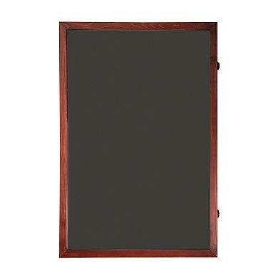 Merrick Lane Wooden Jersey Display Case With Foam Board And Keyed Lock