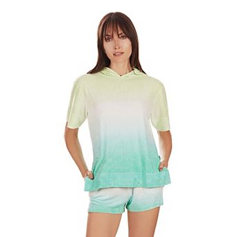 Women's Dip Dye Ultra Soft Yummy Terry Lounge Shorts