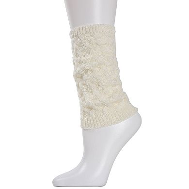 Natori Entwined Lattice Wool-Blend Boot Toppers