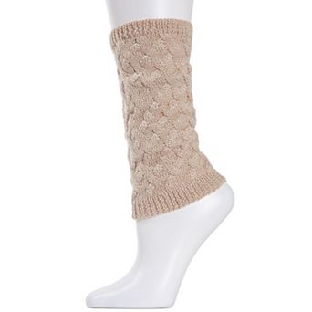 Natori Entwined Lattice Wool-Blend Boot Toppers