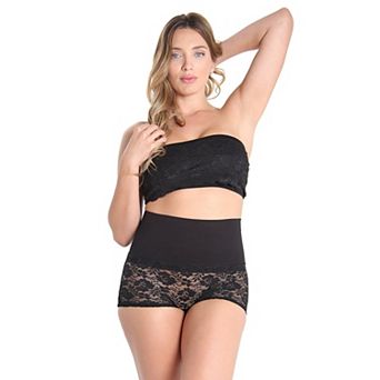 Bandeau Shaper Lacey Smoothing Strapless Bra