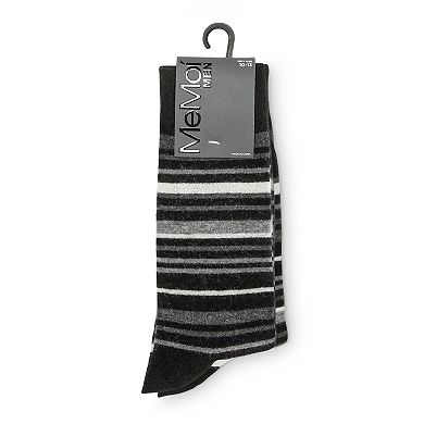 Men's Slick Stripes Luxuriously Soft Cashmere Blend Crew Sock
