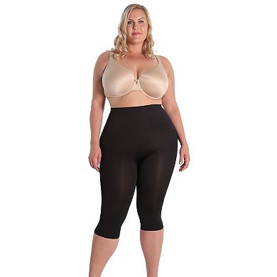 High-Waisted Tummy Control Shaping Capri Leggings