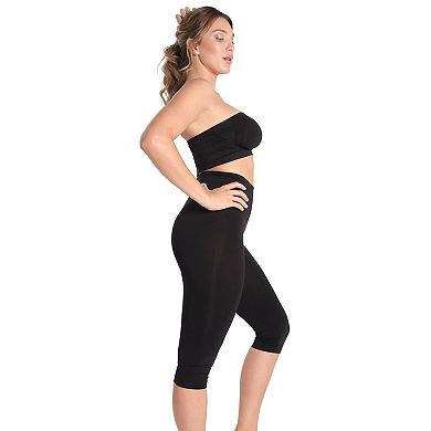 High-Waisted Tummy Control Shaping Capri Leggings