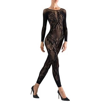 Natori Feathers Long Sleeve Lace Bodysuit