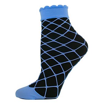 Maxi Fishnet Socks with Scalloped Cuffs