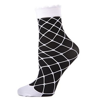 Maxi Fishnet Socks with Scalloped Cuffs