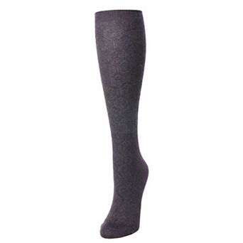 Natori Medallion Knit Wool Blend Knee Socks