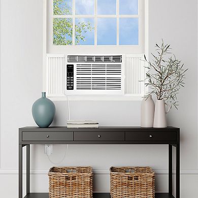 Whirlpool 6,000 BTU 115V Window-Mounted Air Conditioner with Remote Control