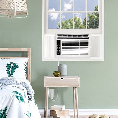 Whirlpool 6,000 BTU 115V Window-Mounted Air Conditioner with Remote Control