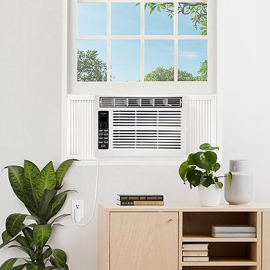 Whirlpool 8,000 BTU 115V Window-Mounted Air Conditioner with Remote Control