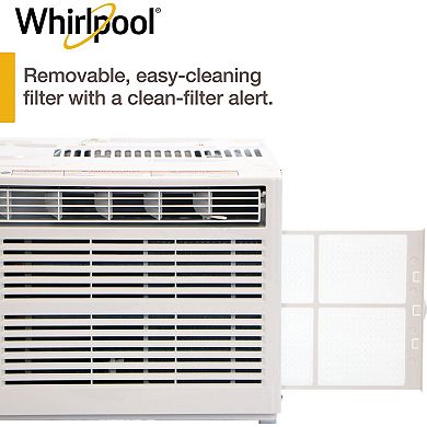 Whirlpool 8,000 BTU 115V Window-Mounted Air Conditioner with Remote Control