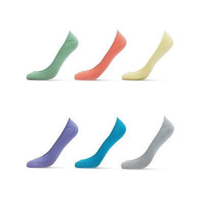 No-Show Microfiber Shoe Liners 6-Pack