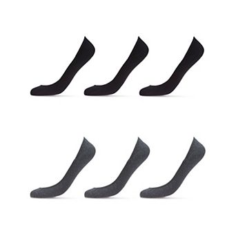 No-Show Microfiber Shoe Liners 6-Pack