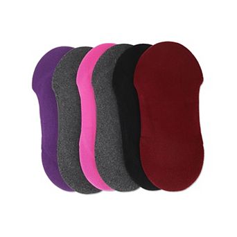 No-Show Microfiber Shoe Liners 6-Pack