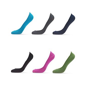 No-Show Microfiber Shoe Liners 6-Pack