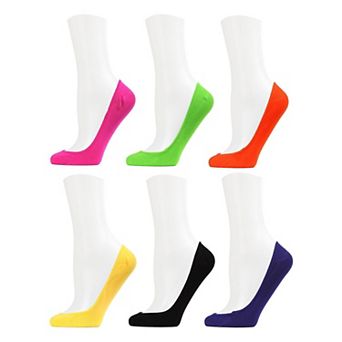 No-show Microfiber Shoe Liners 6-pack