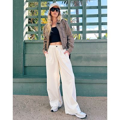 Women's Sonoma Goods For Life® Pleated Wide Leg Pants