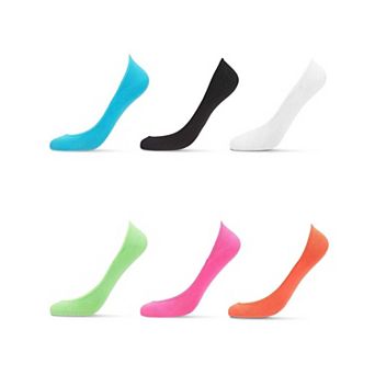 6 Pairs Women's Barely There Micro Liner No-show Socks