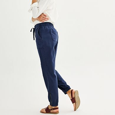 Petite Sonoma Goods For Life® Mid-Rise Utility Joggers Pants