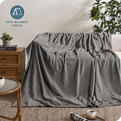 Bare Home Giant Oversized 10' X 10' Microplush Fleece Blanket