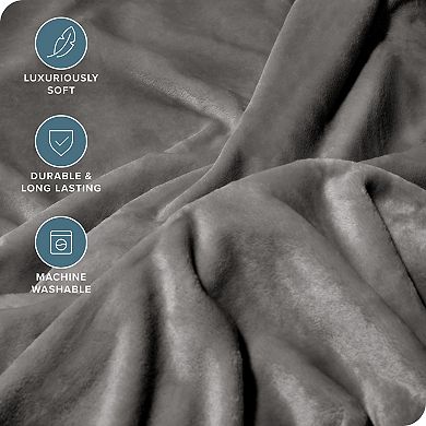 Bare Home Giant Oversized 10' X 10' Microplush Fleece Blanket