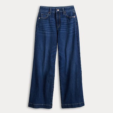 Petite Sonoma Goods For Life® Premium High Rise Wide Leg Jeans
