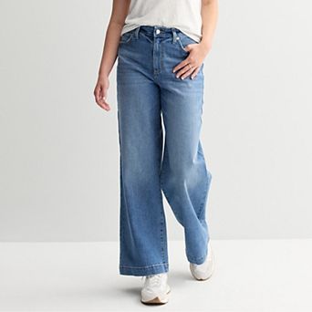 Petite Sonoma Goods For Life® Premium High Rise Wide Leg Jeans