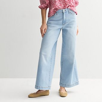 Petite Sonoma Goods For Life® High Rise Wide Leg Jeans