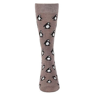 Men's Penguins Luxuriously Soft Cashmere Crew Sock