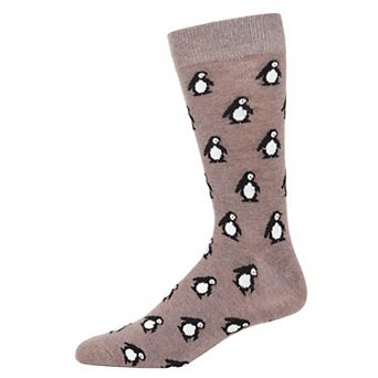 Men's Penguins Luxuriously Soft Cashmere Crew Sock