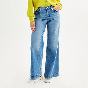 Women's Sonoma Goods For Life® High-Rise Wide-Leg Jeans
