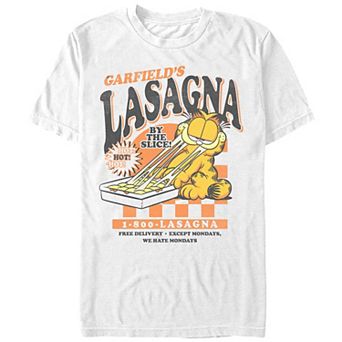 Men's Garfield's Lasagna By The Slice Graphic Tee