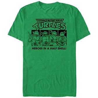Men's Teenage Mutant Ninja Turtles Heroes Portraits Graphic Tee
