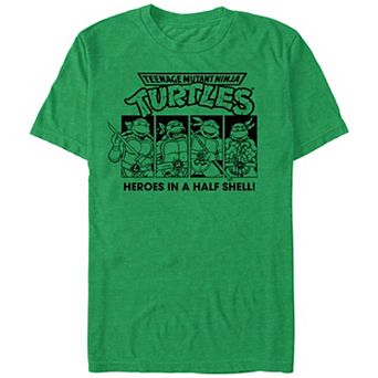 Men's Teenage Mutant Ninja Turtles Heroes Portraits Graphic Tee
