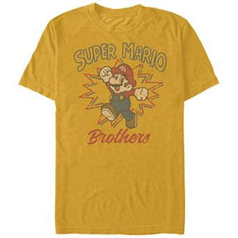 Men's Super Mario Brothers Retro Draw Graphic Tee