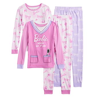Girls 4-10 Barbie Ultra Soft 4 pc Pajama Set