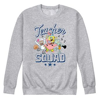 Men's SpongeBob SquarePants Teacher Squad Fleece Sweatshirt