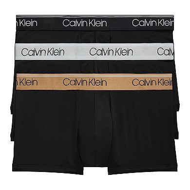Men’s Calvin Klein 3-Pack Microfiber Stretch Low-Rise Trunks