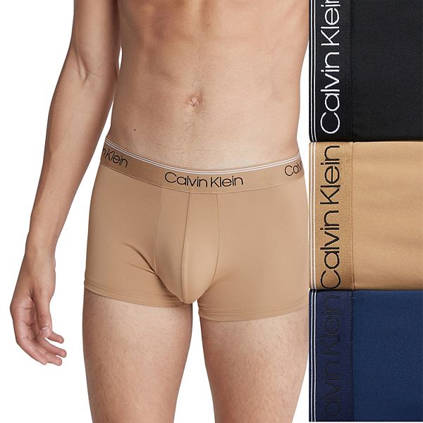 Men s Calvin Klein 3 Pack Microfiber Stretch Low Rise Trunks