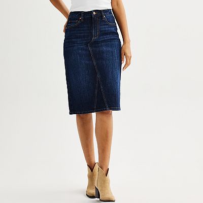 Kohls jean skirt hotsell